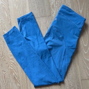 Lululemon Power Thru High-Rise Tight 25" Blue Nile Sz6